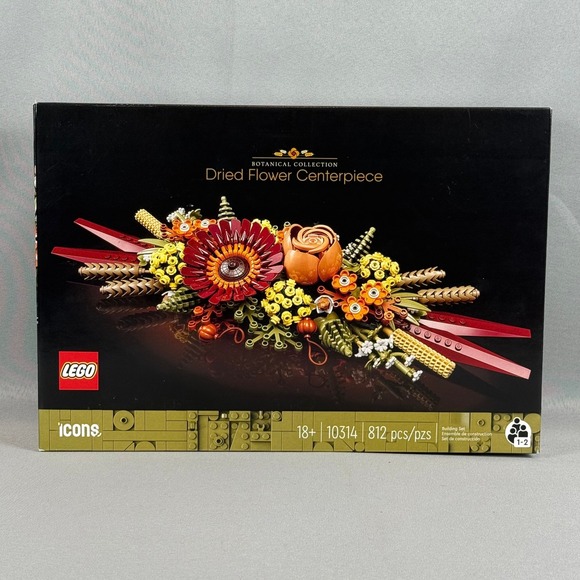 Lego #10314 Dried Flower Centerpiece Botanical Icons Retired Brand New Sealed - Picture 1 of 2